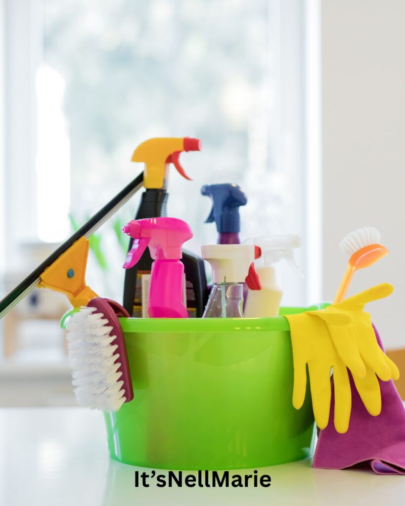 cleaning bathrooms