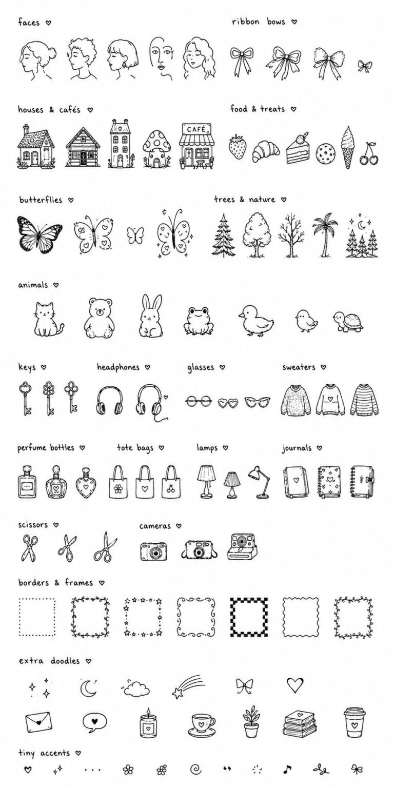 Easy Things to Draw in Your Journal (Even If You’re “Not Artistic”)